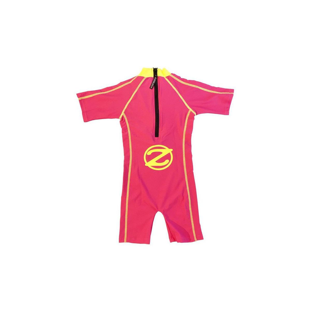 ZUNBLOCK - Traje de baño una pieza fucsia/amarillo upf 50