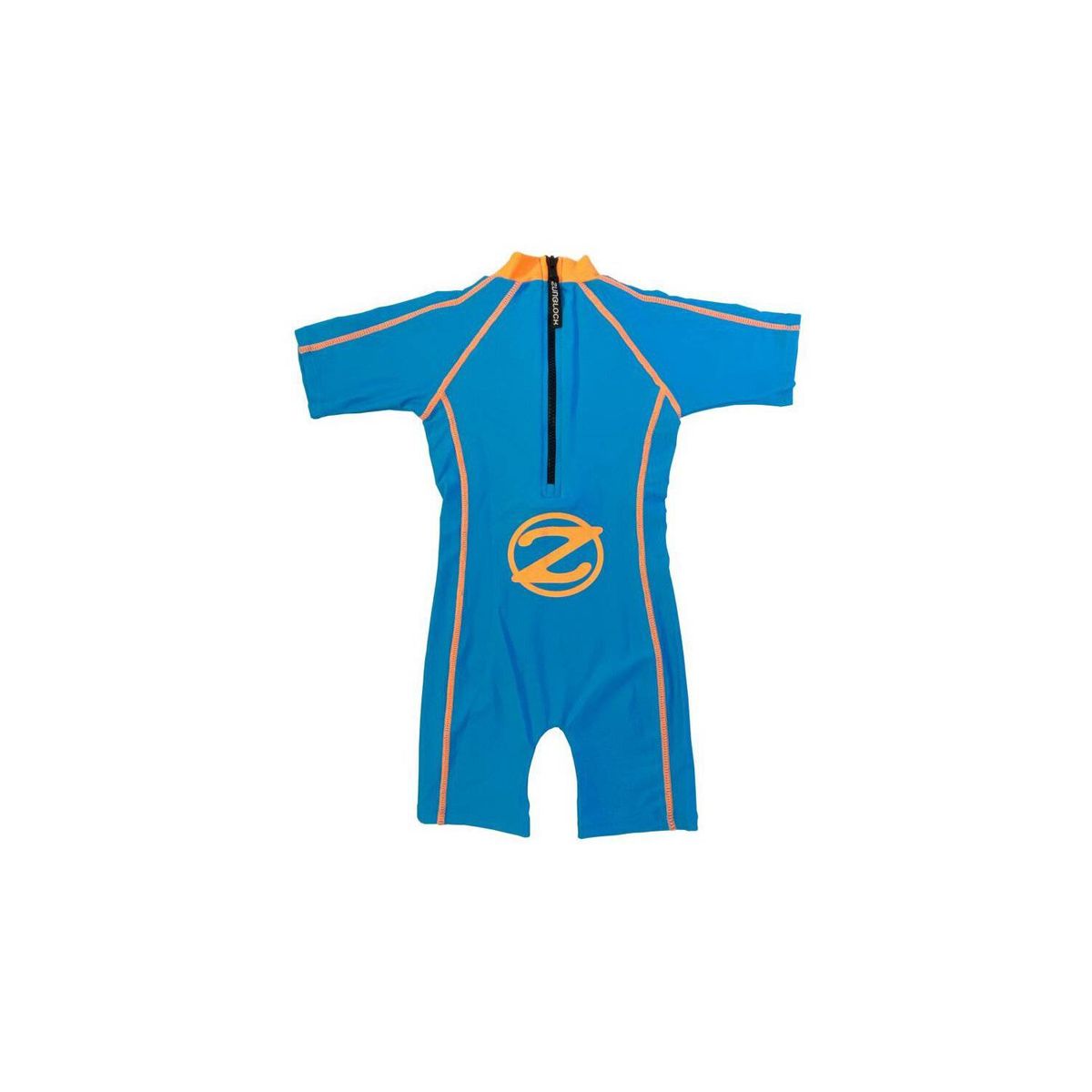 ZUNBLOCK - Traje de baño una pieza azulino/naranjo upf 50