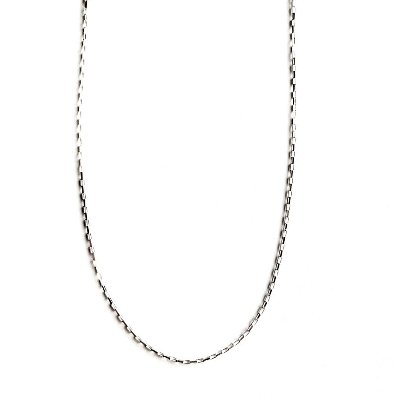 ANDREA COGGIOLA JOYAS - Cadena Eslabón Cuadrado Plata Fina 925 45cm