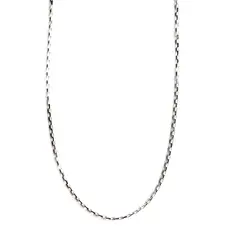 ANDREA COGGIOLA JOYAS - Cadena Eslabón Cuadrado Plata Fina 925 45cm