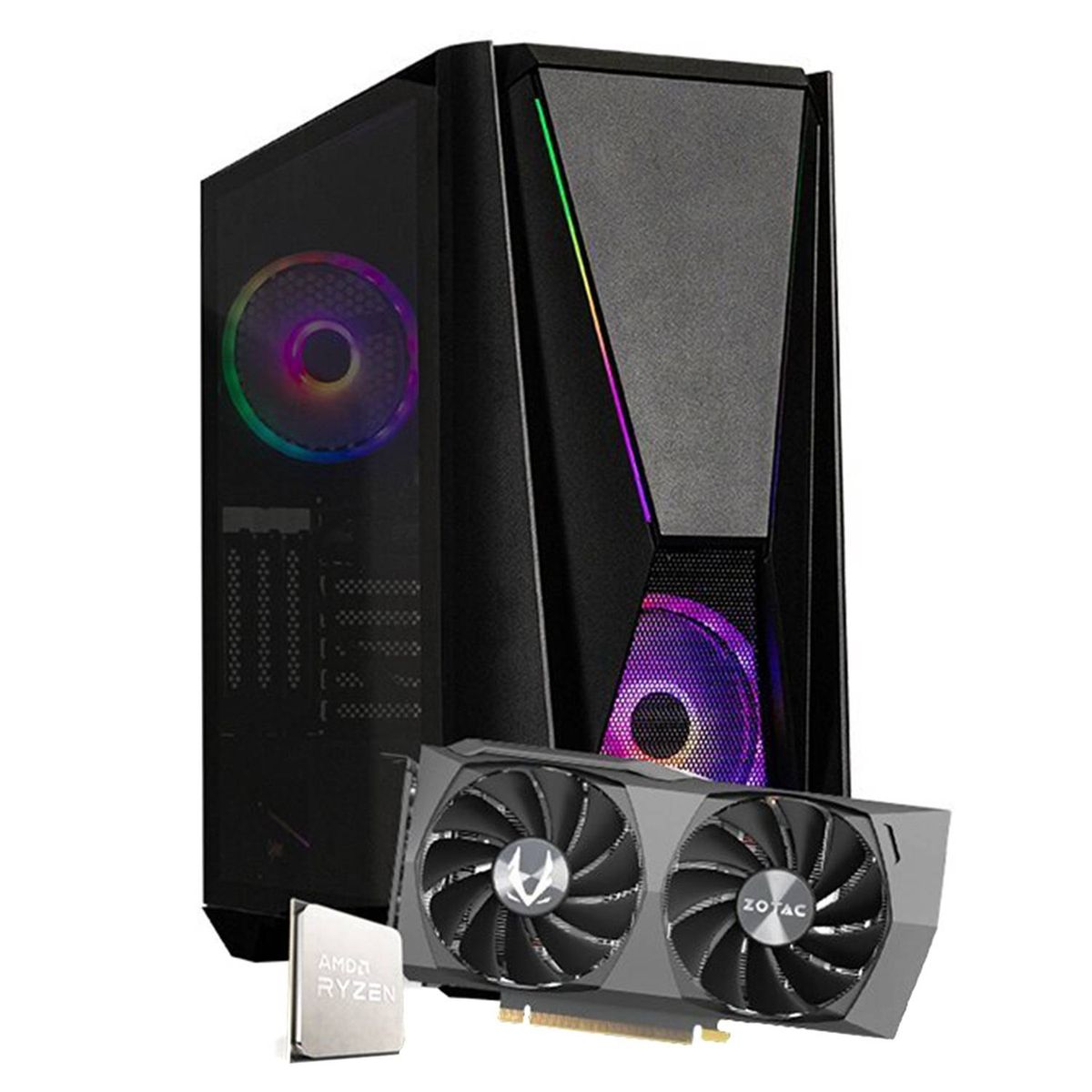 SP LABS - Pc gamer sp labs vulcano - amd ryzen r5 5600x 16gb ram 500gb ssd rtx 3060