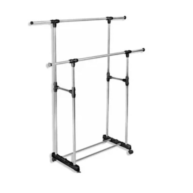 ESHOPANGIE - Perchero Colgador De Ropa Exhibicion Metalico Doble
