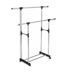 ESHOPANGIE - Perchero Colgador De Ropa Exhibicion Metalico Doble
