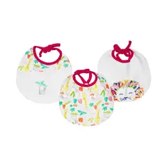 PILLIN - Babero Gamuza Pack X3 Bebé Niño Multicolor Pillín