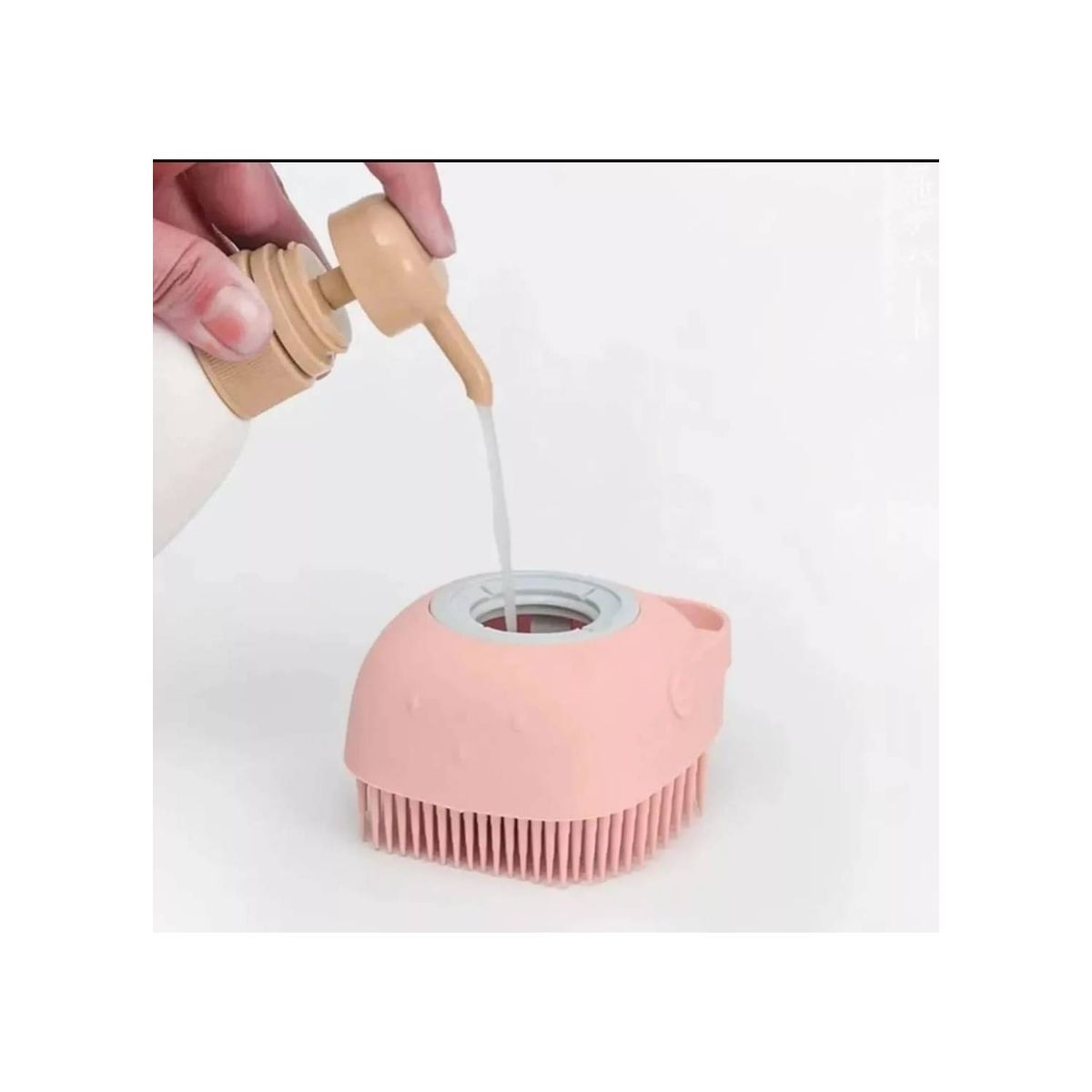 GENERICO - Cepillo De Silicona Para Ducha Suave Con Dispensador