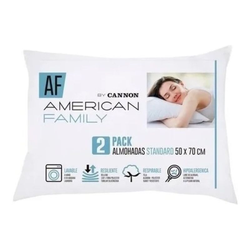 AMERICAN FAMILY - Almohadas Cannon ( Set De 2 ) American Family 50x70 Original