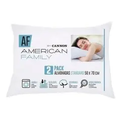 AMERICAN FAMILY - Almohadas Cannon ( Set De 2 ) 50x70 Original