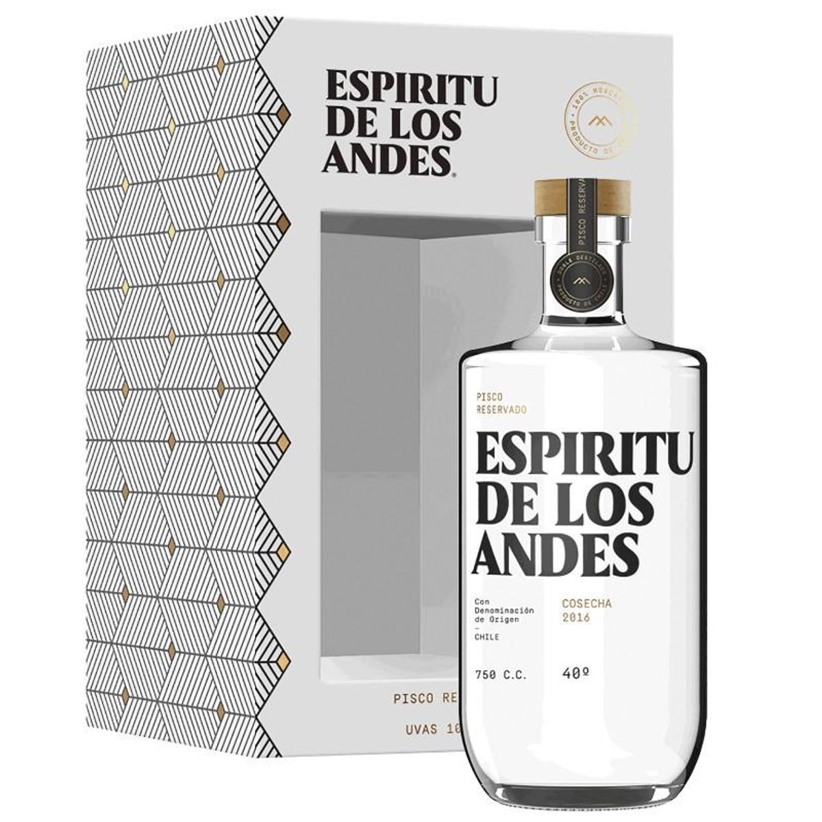 ESPIRITU DE LOS ANDES - Pisco Espiritu De Los Andes Reservado - Turquesa