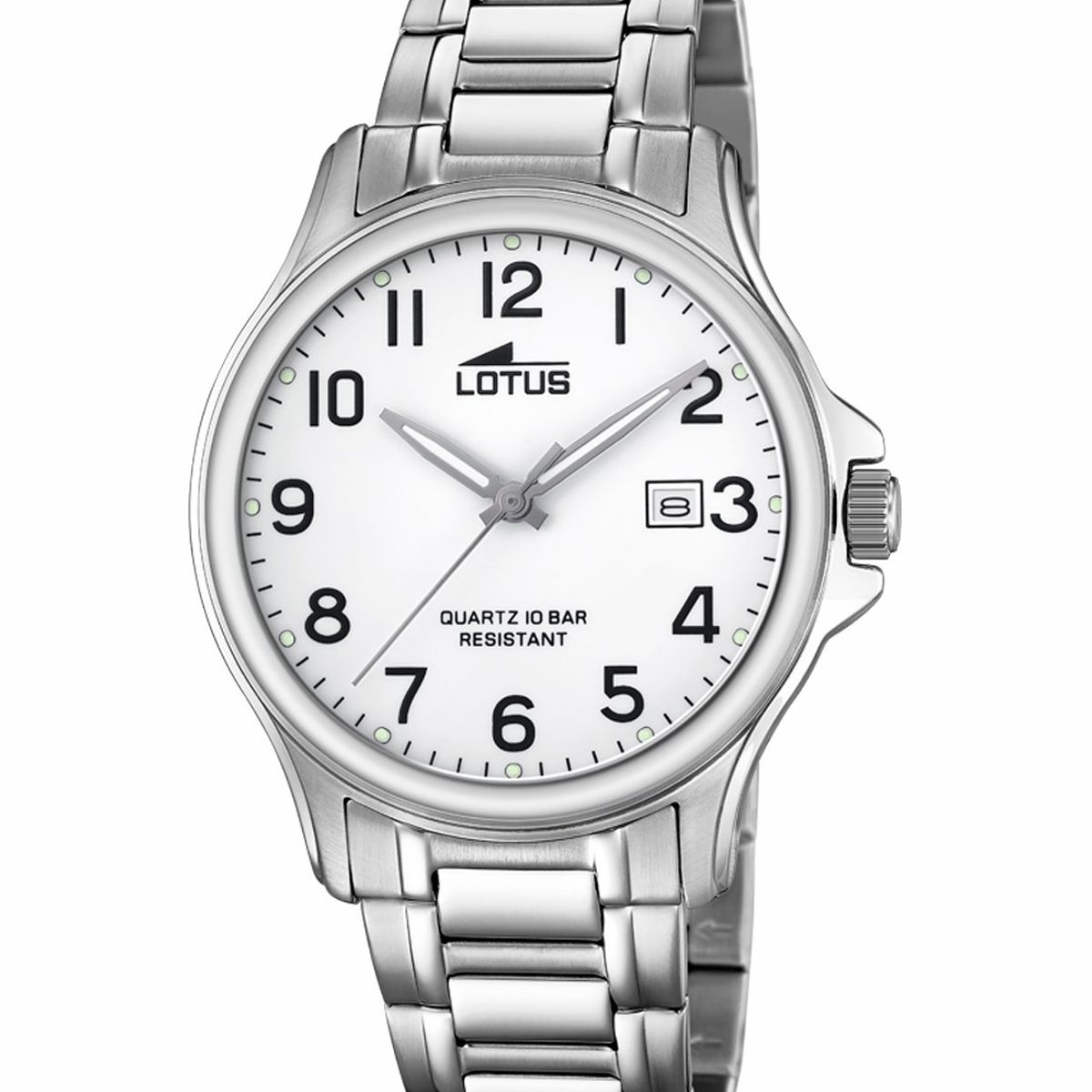 LOTUS - Reloj 18645/1 Lotus Blanco Hombre Acero Clasico