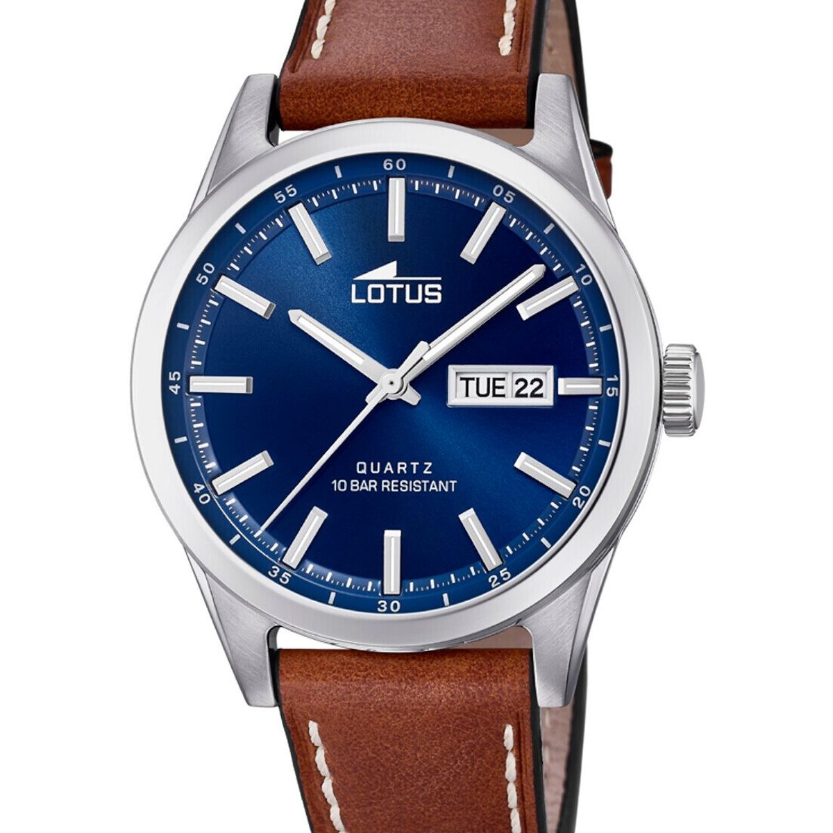 LOTUS - Reloj 18671/3 Lotus Azul Oscuro Hombre Acero Clasico