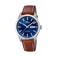 LOTUS - Reloj 18671/3 Azul Oscuro Hombre Acero Clasico