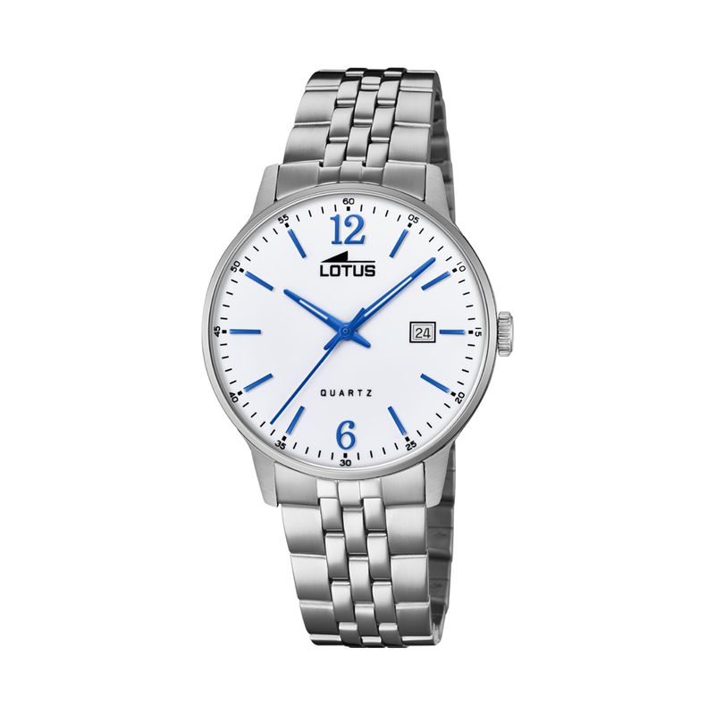 LOTUS - Reloj 18694/2 Lotus Blanco Hombre Acero Clasico