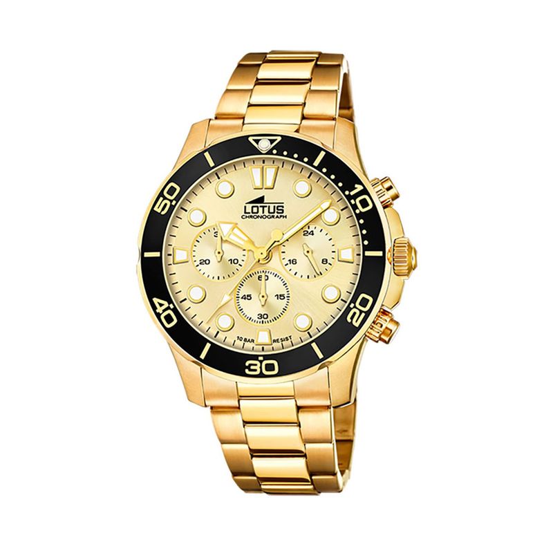 LOTUS - Reloj 18758/2 Lotus Champaña Mujer Crono Deportivo