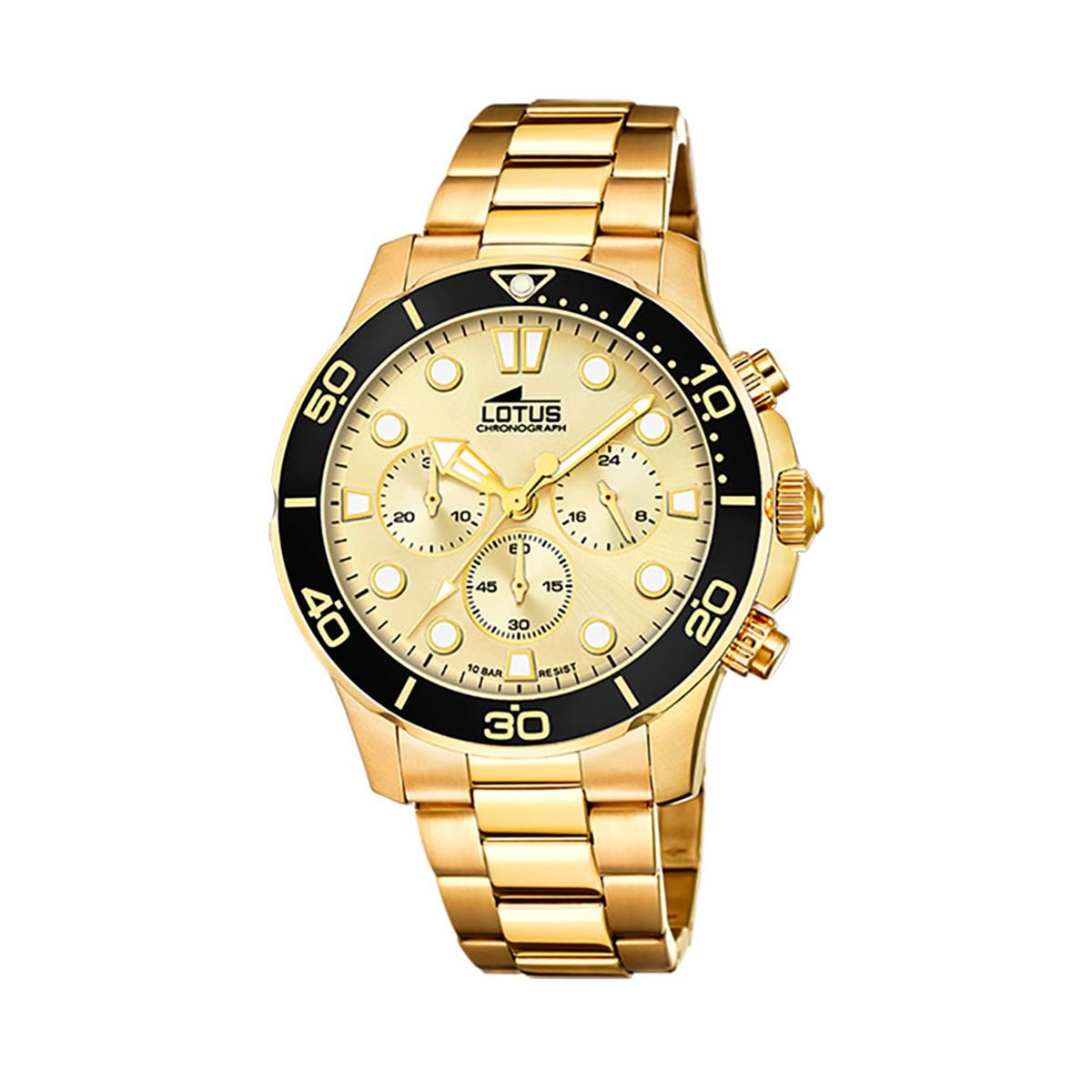 LOTUS - Reloj 18758/2 Lotus Champaña Hombre Crono Deportivo