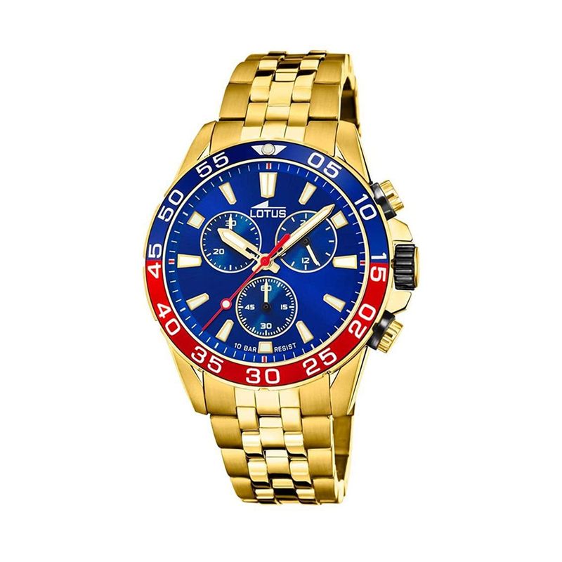 LOTUS - Reloj 18769/3 Lotus Azul Petróleo Hombre Crono Deportivo