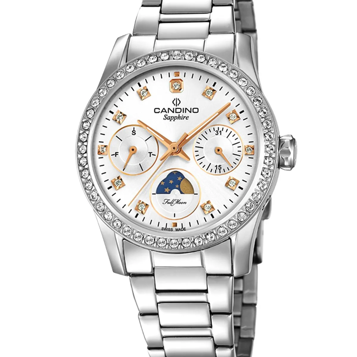 CANDINO - Reloj C4686/1 Candino Blanco Mujer Elegance D-Light