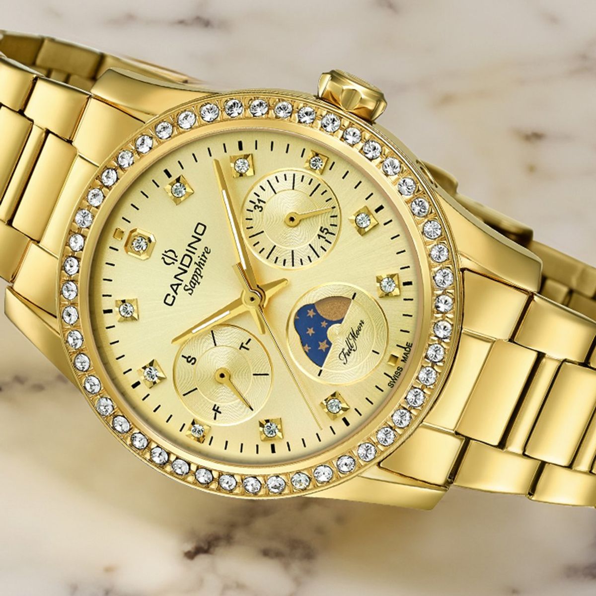 CANDINO - Reloj C4689/2 Candino Dorado Mujer Elegance D-Light