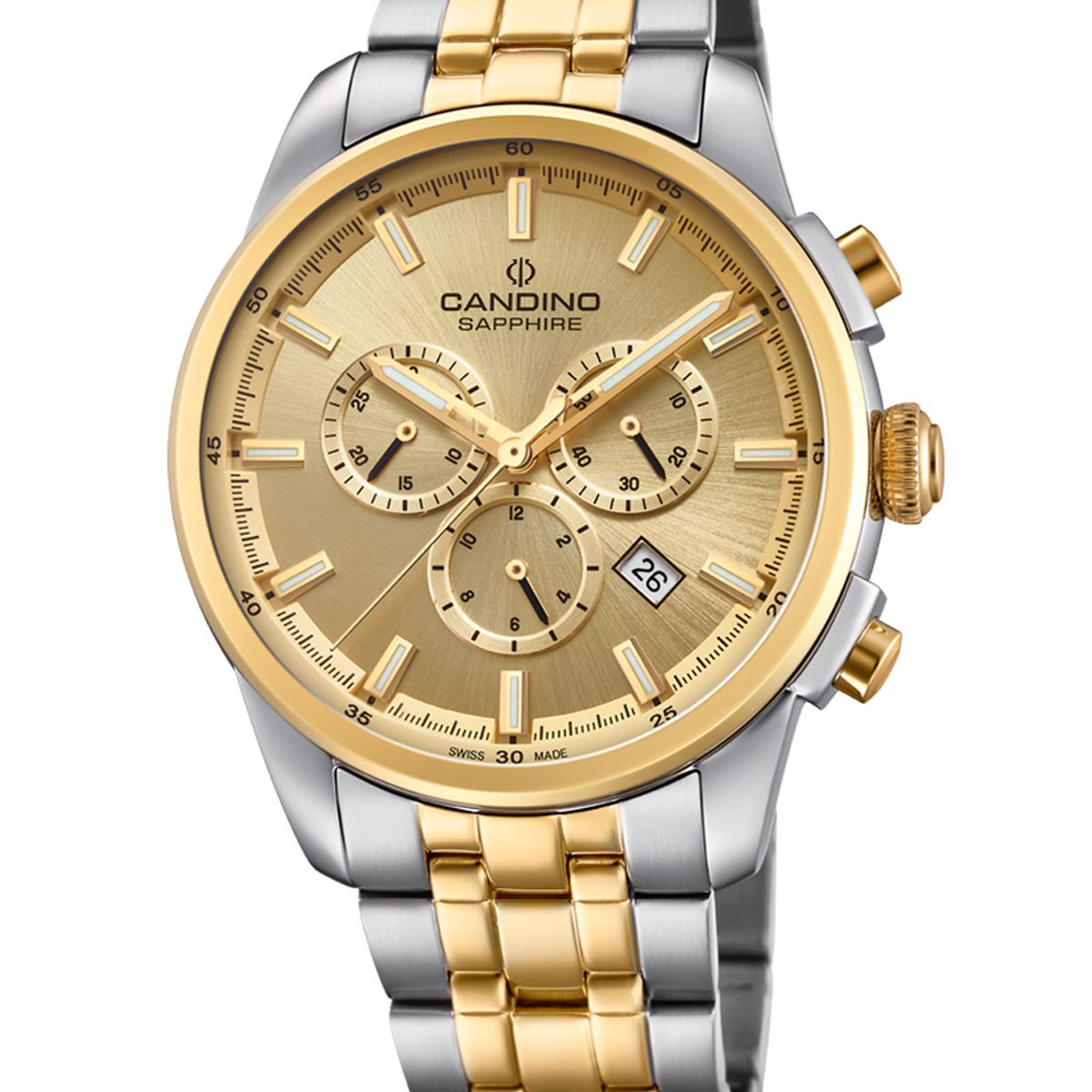 CANDINO - Reloj C4699/2 Candino Dorado Hombre Sport Athletic Chic