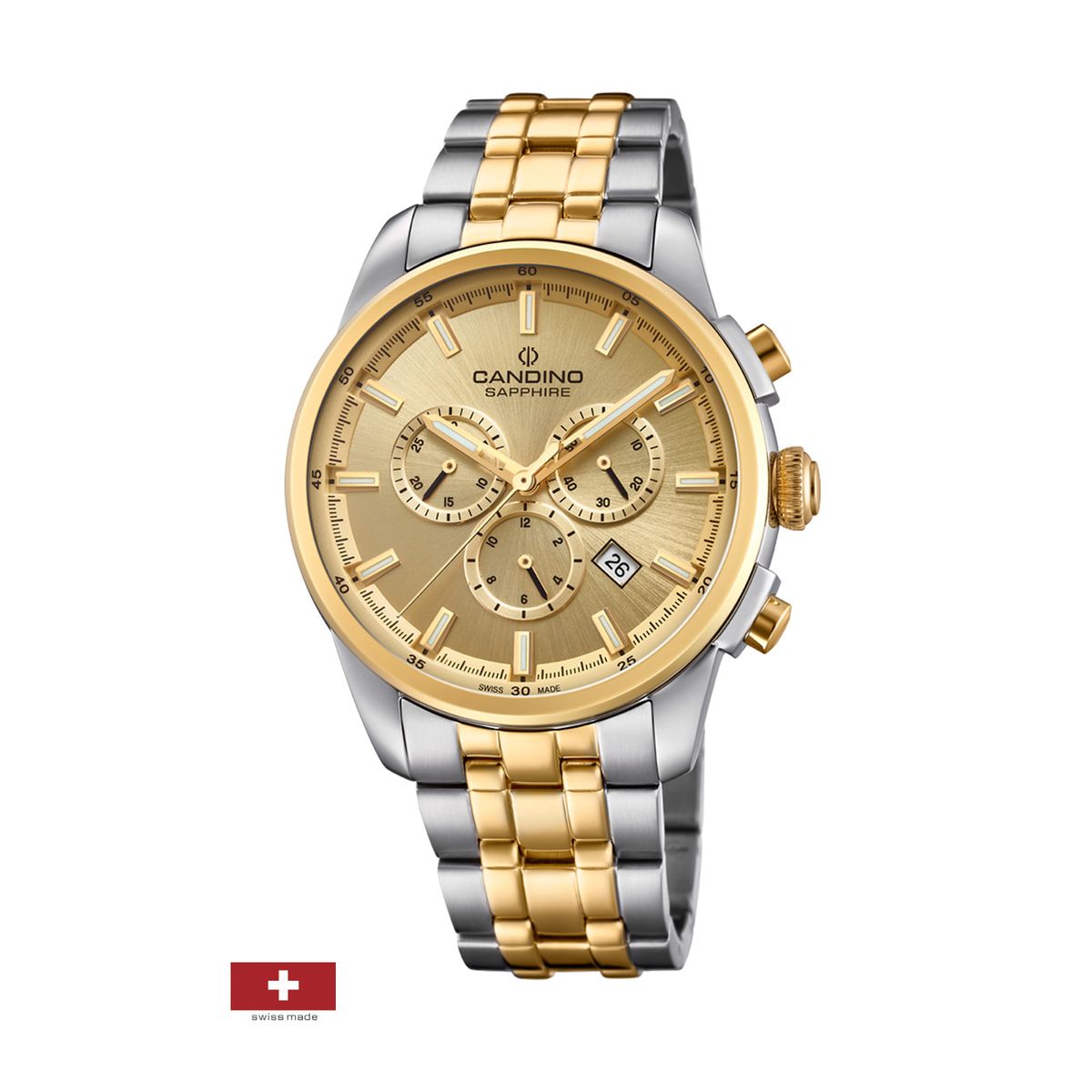 CANDINO - Reloj C4699/2 Candino Dorado Hombre Sport Athletic Chic
