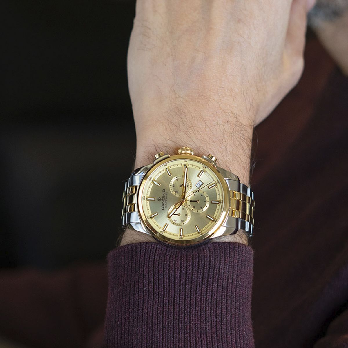 CANDINO - Reloj C4699/2 Candino Dorado Hombre Sport Athletic Chic