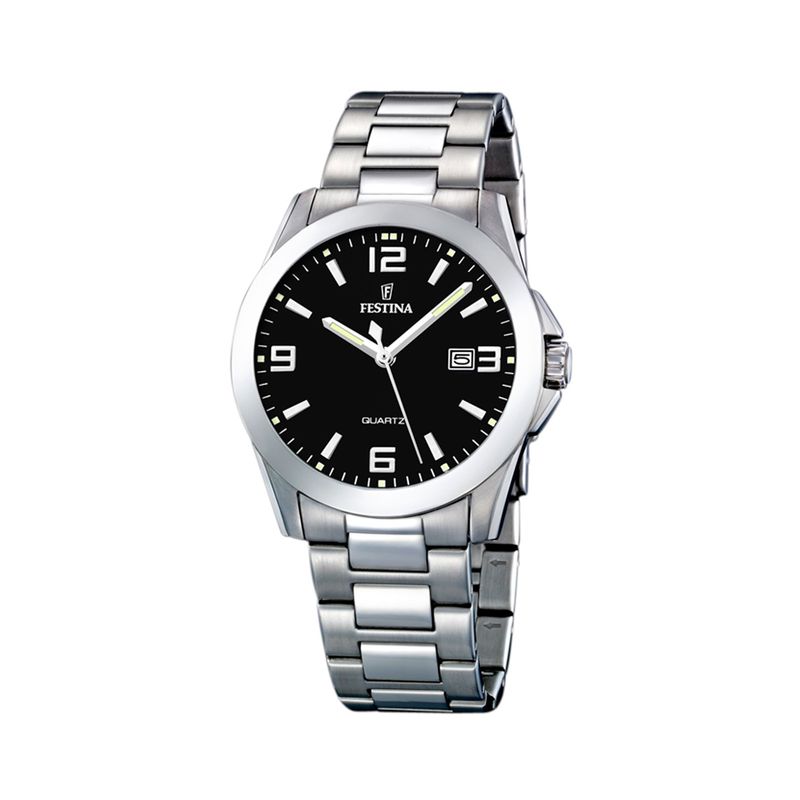FESTINA - Reloj F16376/4 Festina Negro Hombre Acero Clásico