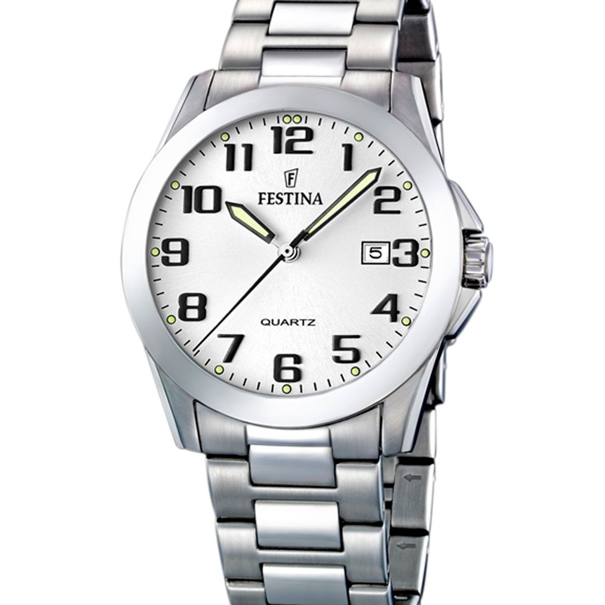 FESTINA - Reloj F16376/7 Festina Blanco Hombre Acero Clásico