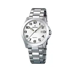 FESTINA - Reloj F16376/7 Blanco Hombre Acero Clásico