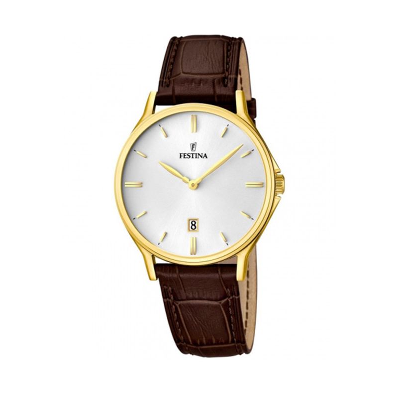 FESTINA - Reloj F16747/1 Festina Blanco Hombre Correa Clásico