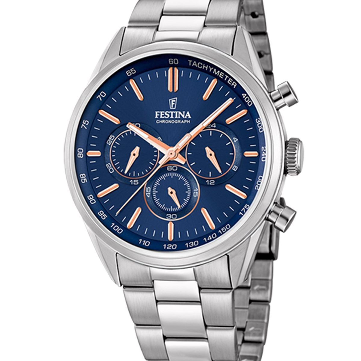 FESTINA - Reloj F16820/A Festina Plateado Hombre Timeless Chronograph