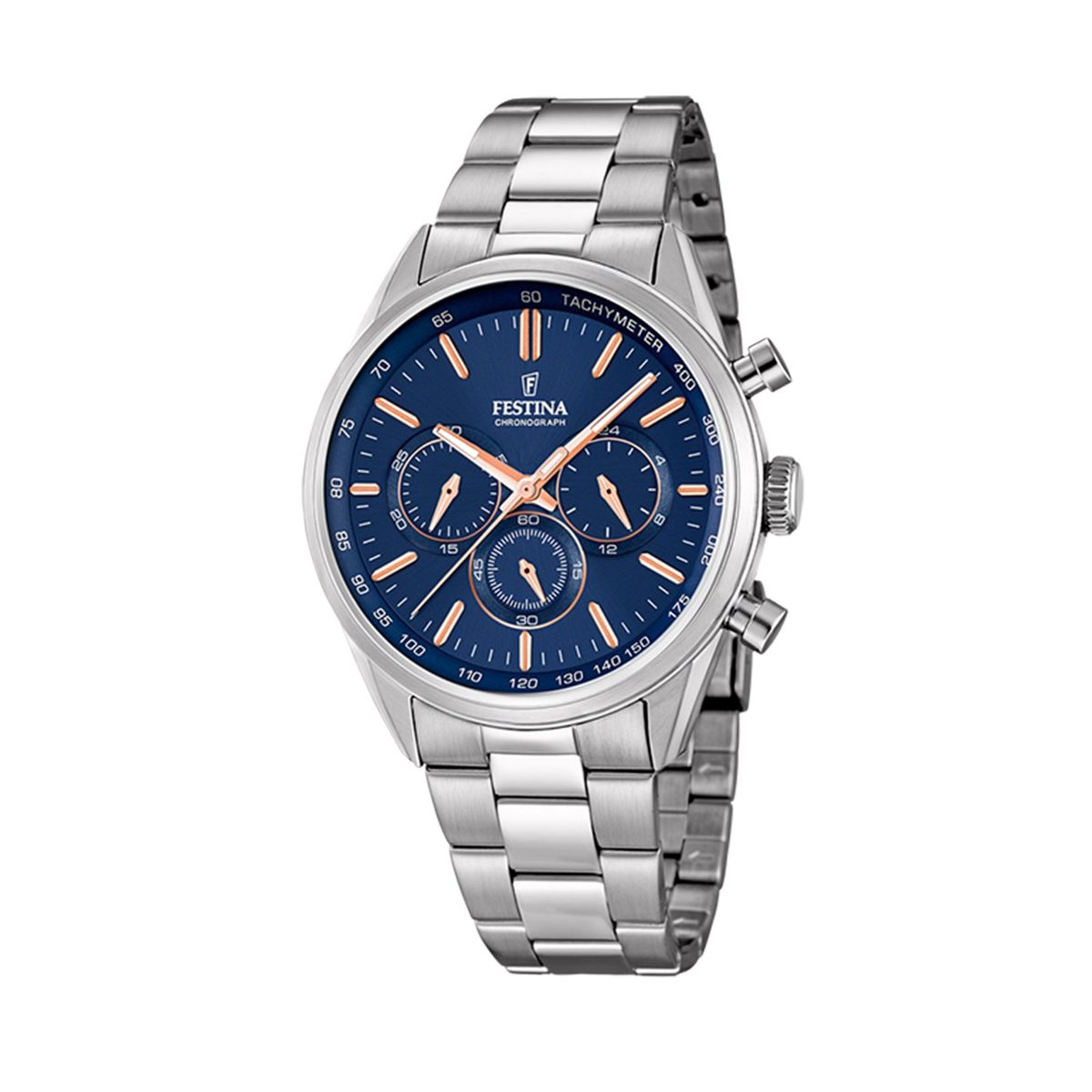 FESTINA - Reloj F16820/A Festina Plateado Hombre Timeless Chronograph