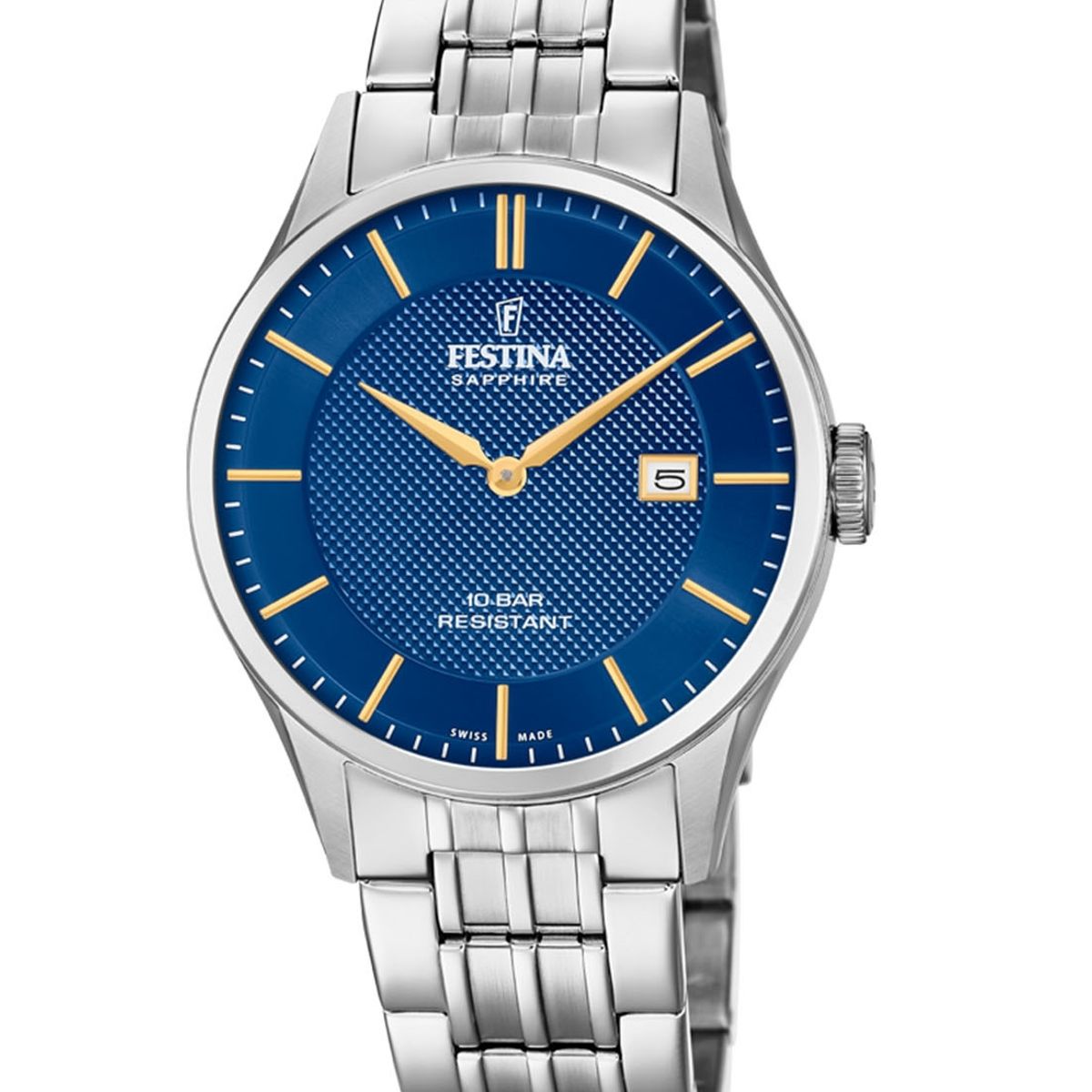 FESTINA SWISS - Reloj F20005/3 Festina Swiss Azul Hombre Swiss Made