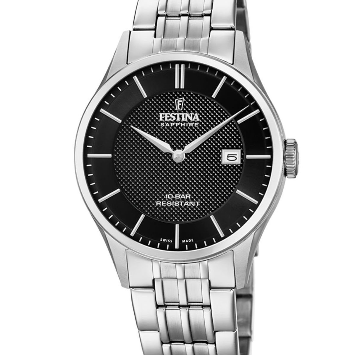 FESTINA SWISS - Reloj F20005/4 Festina Swiss Negro Hombre Swiss Made