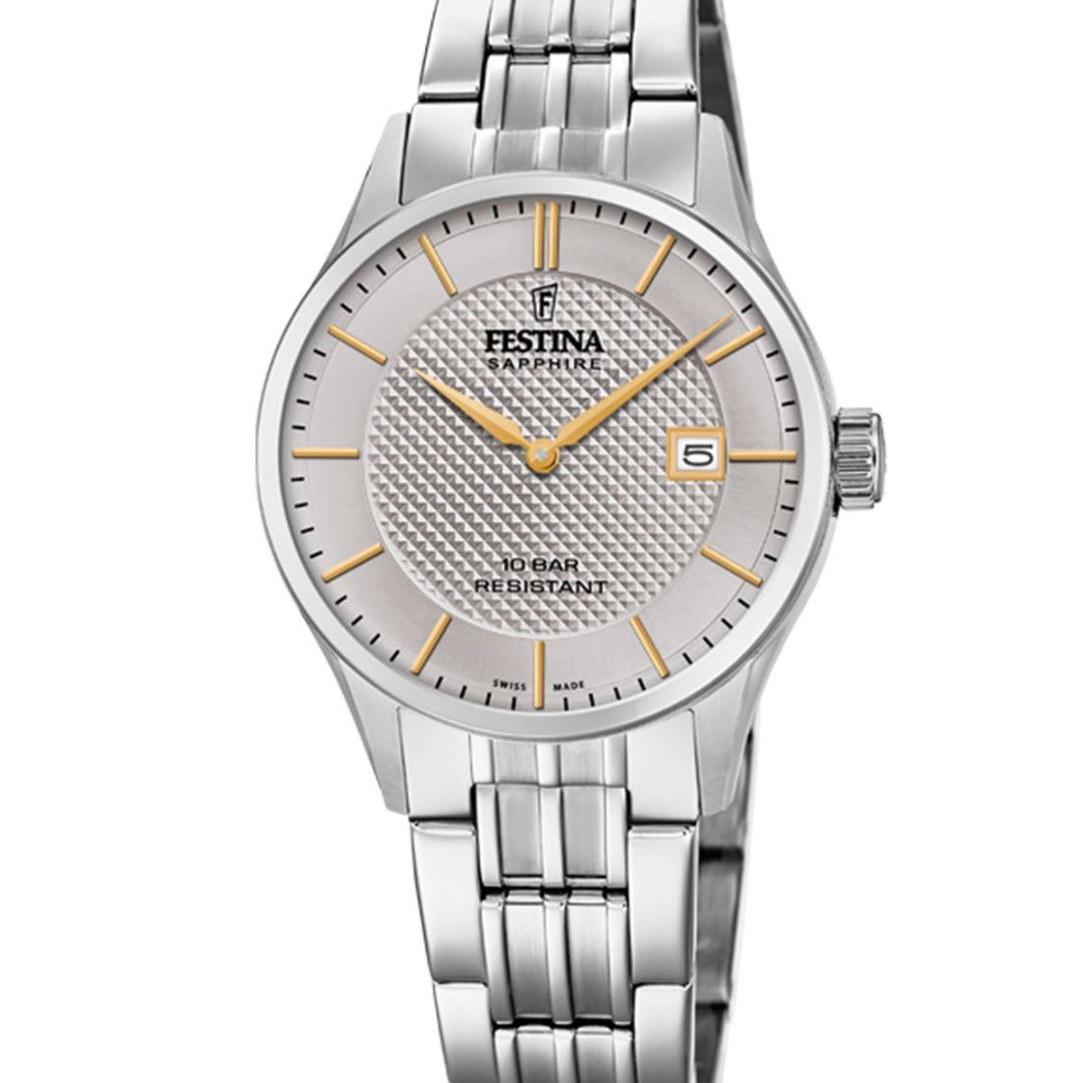 FESTINA SWISS - Reloj F20006/2 Festina Swiss Gris Mujer Swiss Made
