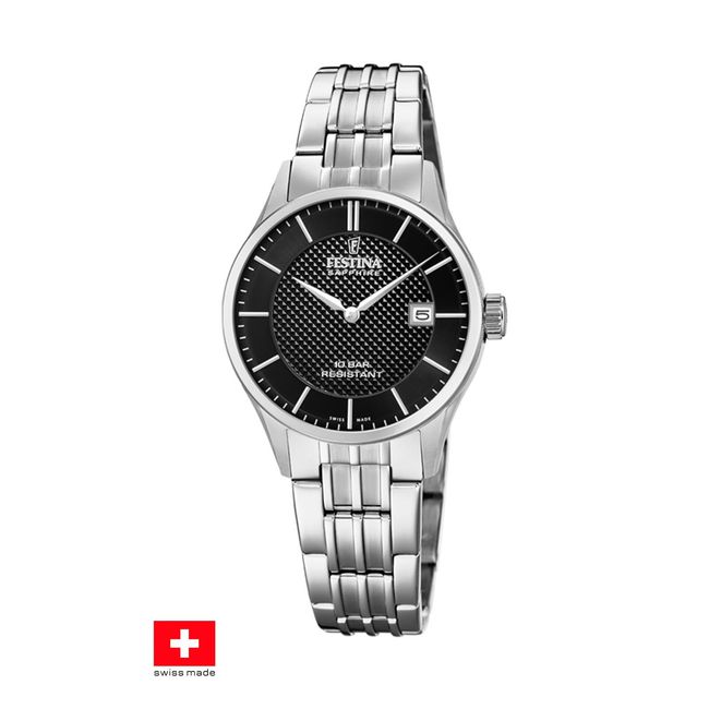 FESTINA SWISS - Reloj F20006/4 Festina Swiss Negro Mujer Swiss Made