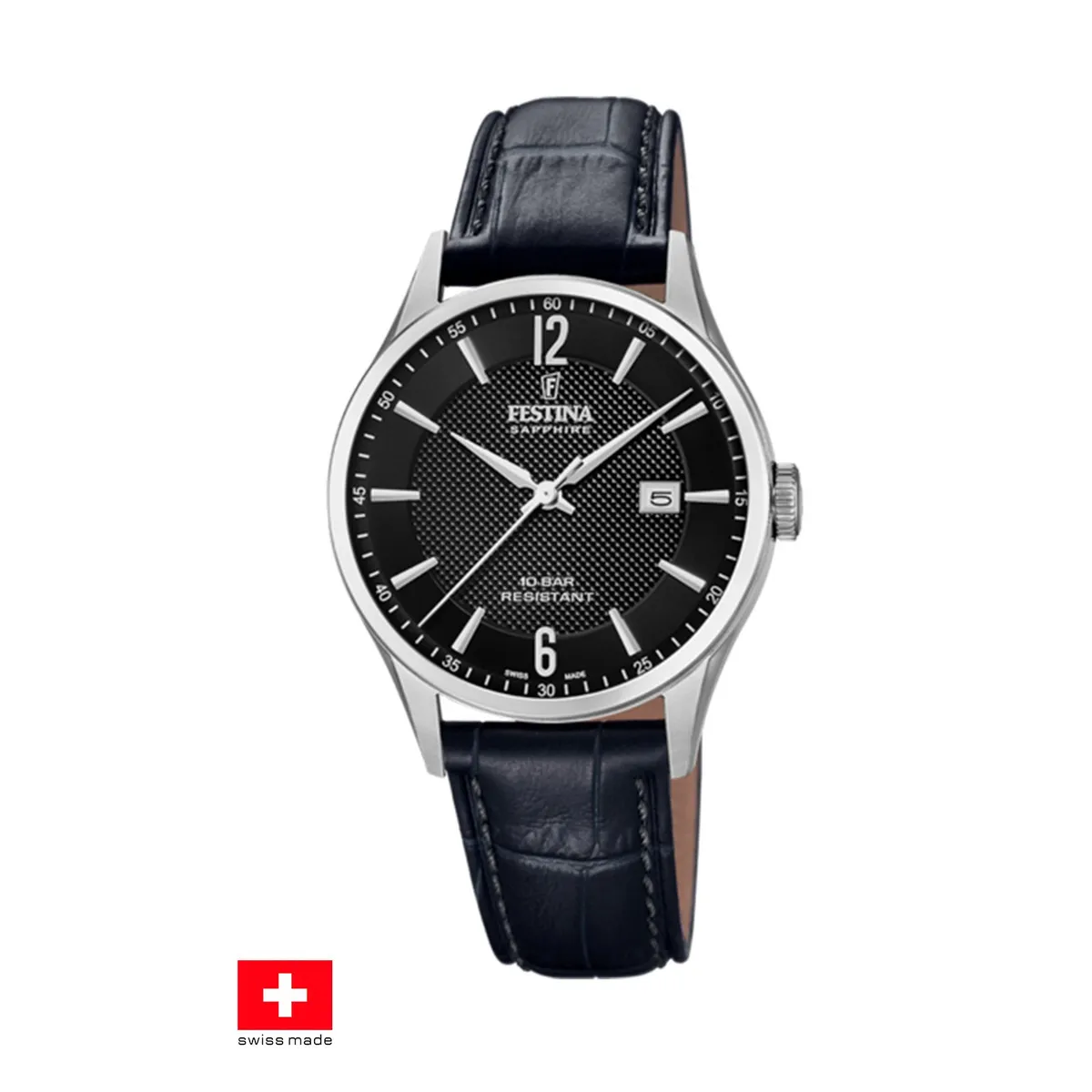 FESTINA SWISS - Reloj F20007/4 Festina Swiss Negro Hombre Swiss Made