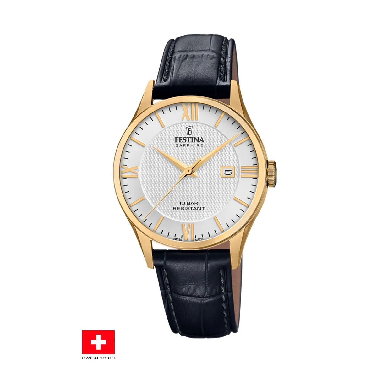 FESTINA SWISS - Reloj F20010/2 Festina Swiss Gris Hombre Swiss Made