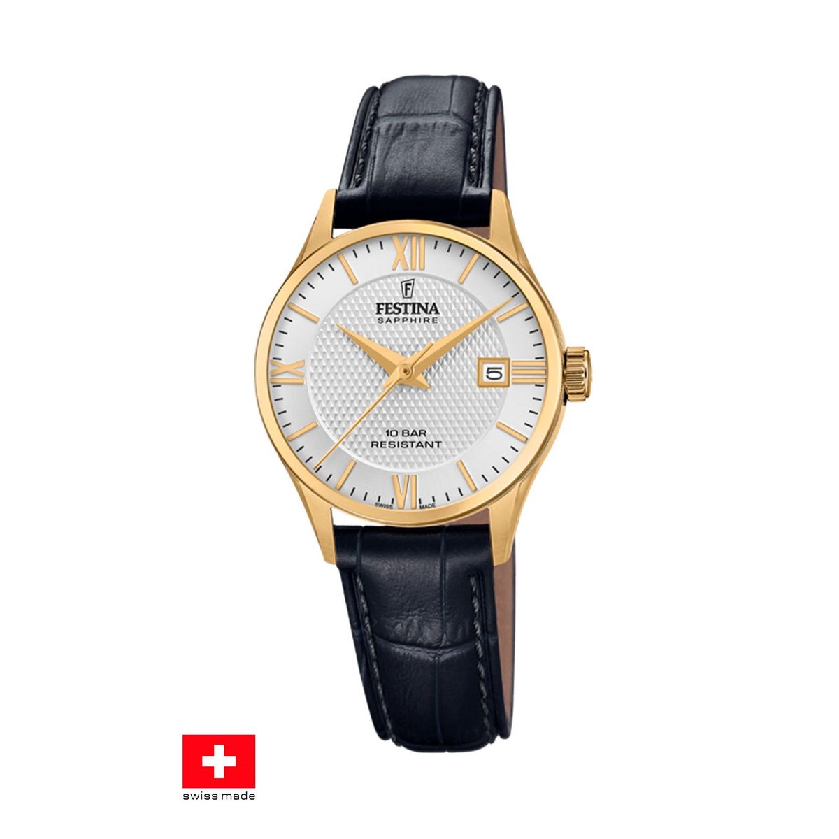FESTINA SWISS - Reloj F20011/1 Festina Swiss Gris Mujer Swiss Made