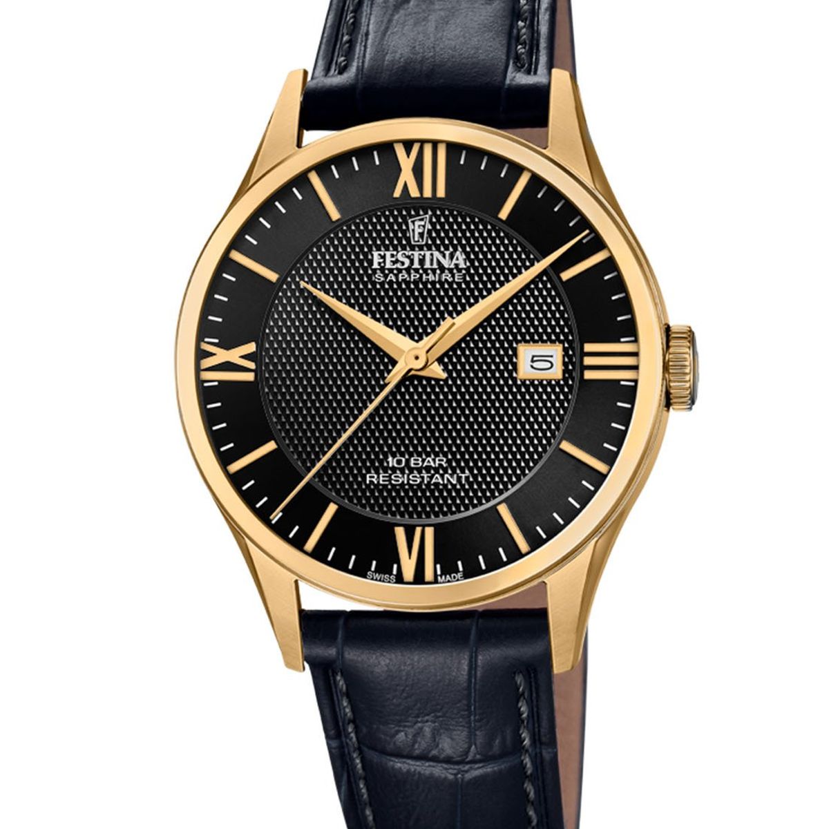 FESTINA SWISS - Reloj F20010/4 Festina Swiss Negro Hombre Swiss Made