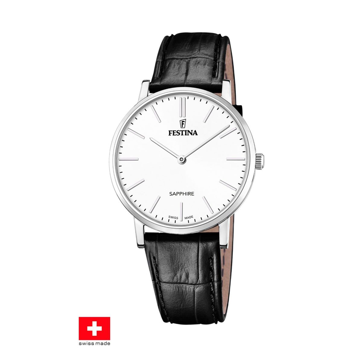FESTINA SWISS - Reloj F20012/1 Festina Swiss Blanco Hombre Swiss Made