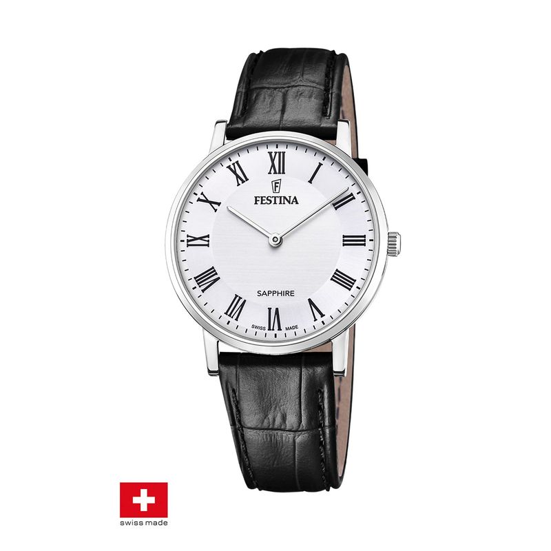 FESTINA SWISS - Reloj F20012/2 Festina Swiss Blanco Hombre Swiss Made