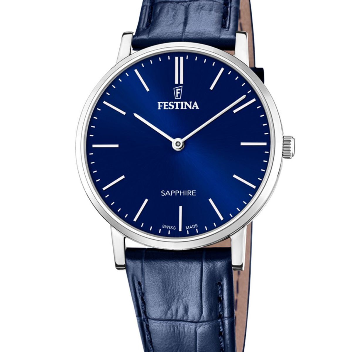 FESTINA SWISS - Reloj F20012/3 Festina Swiss Azul Hombre Swiss Made