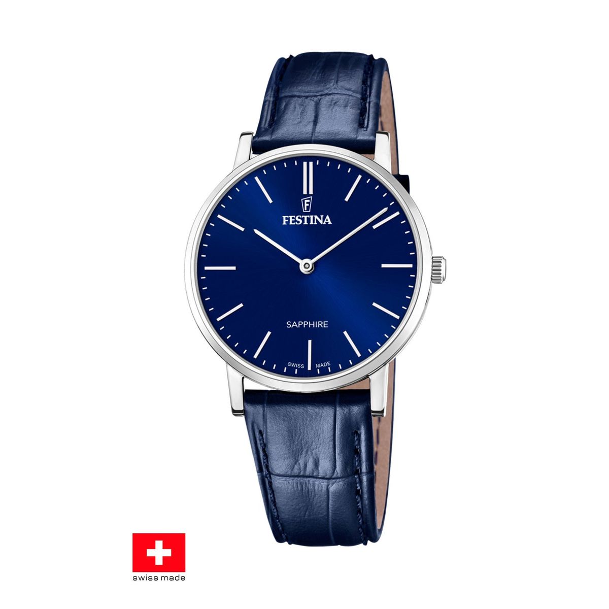 FESTINA SWISS - Reloj F20012/3 Festina Swiss Azul Hombre Swiss Made
