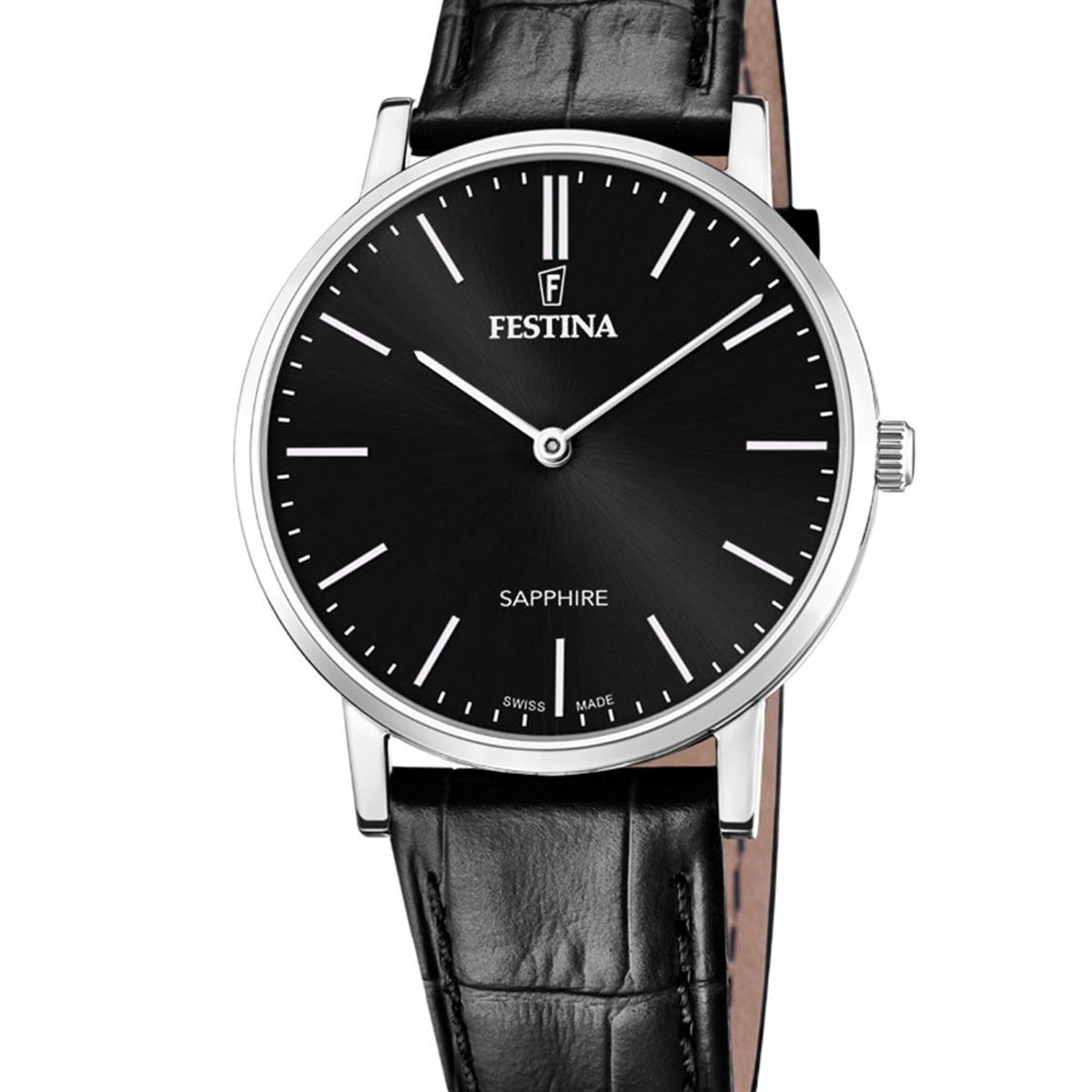 FESTINA SWISS - Reloj F20012/4 Festina Swiss Negro Hombre Swiss Made