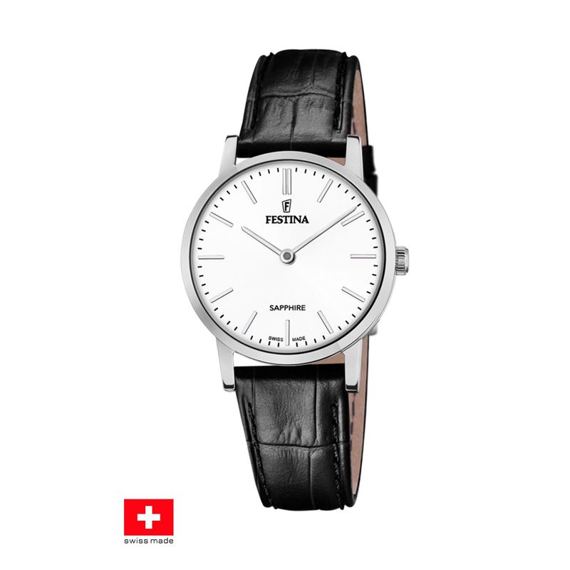 FESTINA SWISS - Reloj F20013/1 Festina Swiss Blanco Mujer Swiss Made