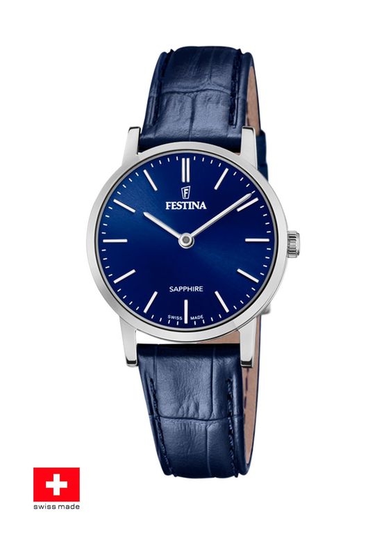 Reloj F20013/3 Azul Mujer Swiss Made Azul TALLA UNICA