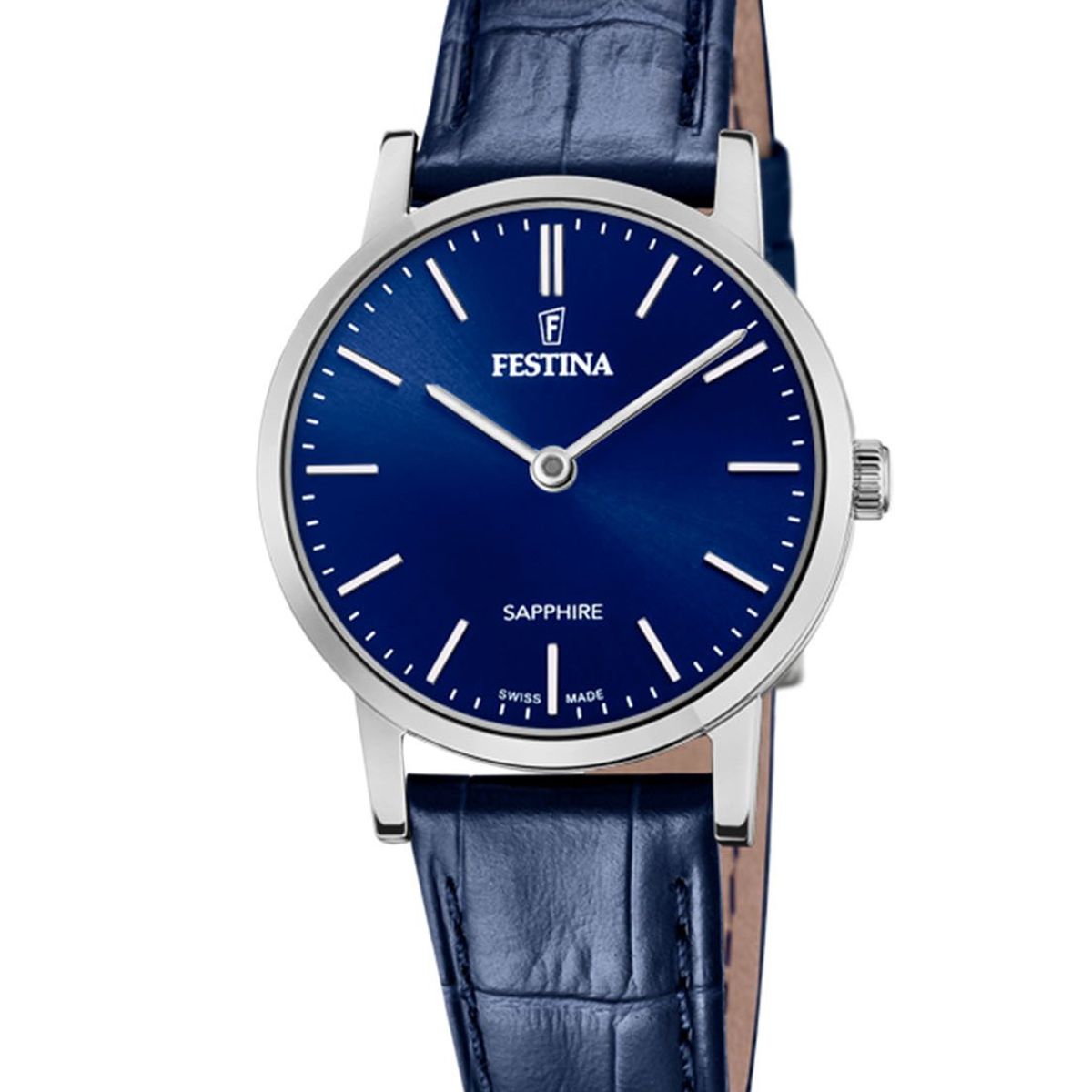 FESTINA SWISS - Reloj F20013/3 Festina Swiss Azul Mujer Swiss Made