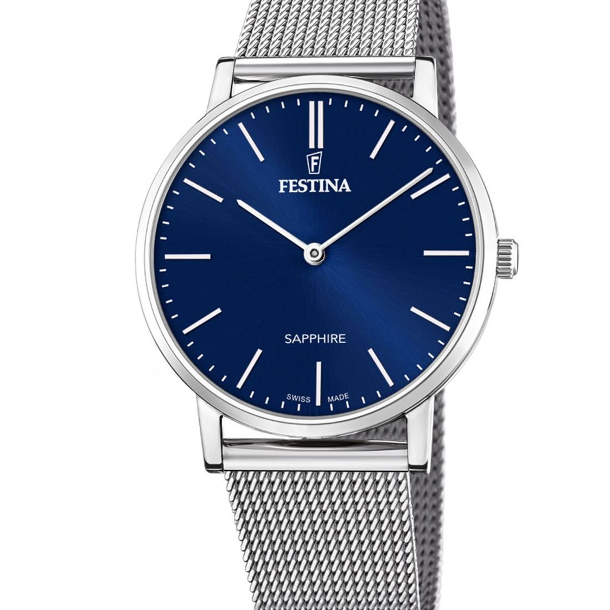 FESTINA SWISS - Reloj F20014/2 Festina Swiss Azul Hombre Swiss Made