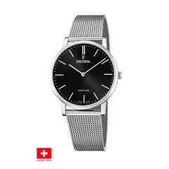 FESTINA SWISS - Reloj F20014/3 Negro Hombre Swiss Made