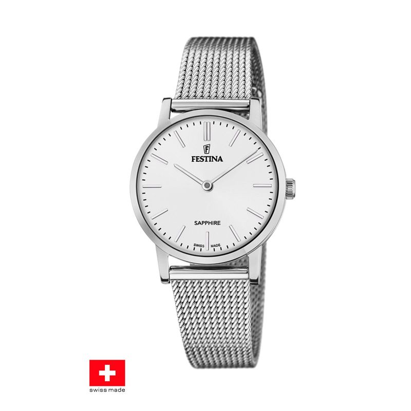 FESTINA SWISS - Reloj F20015/1 Festina Swiss Blanco Mujer Swiss Made