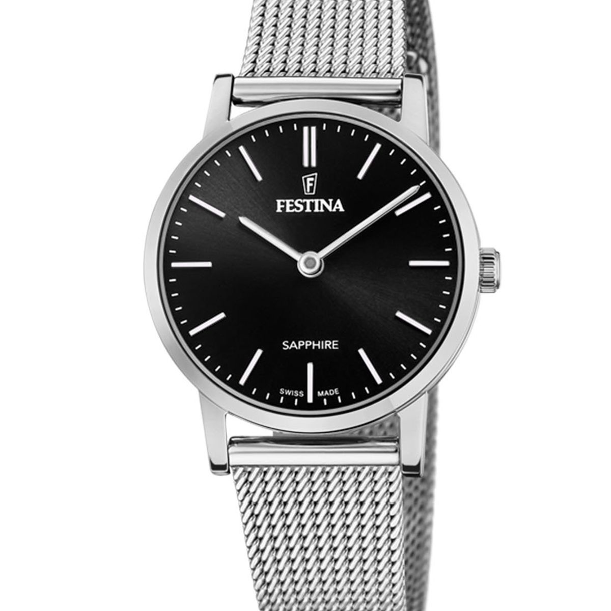 FESTINA SWISS - Reloj F20015/3 Festina Swiss Negro Mujer Swiss Made